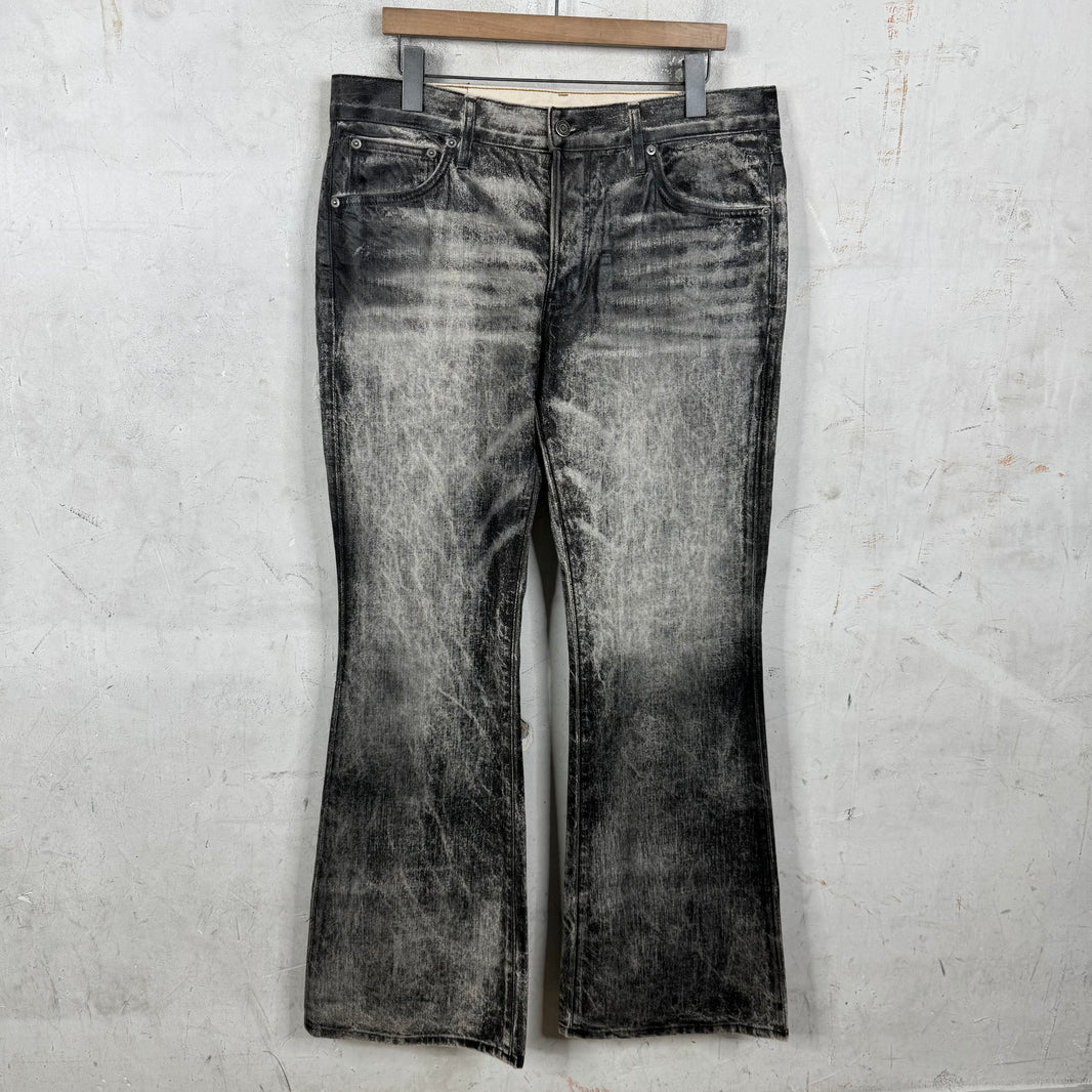 Cout De La Liberte Flared Waxed Trompe Pants