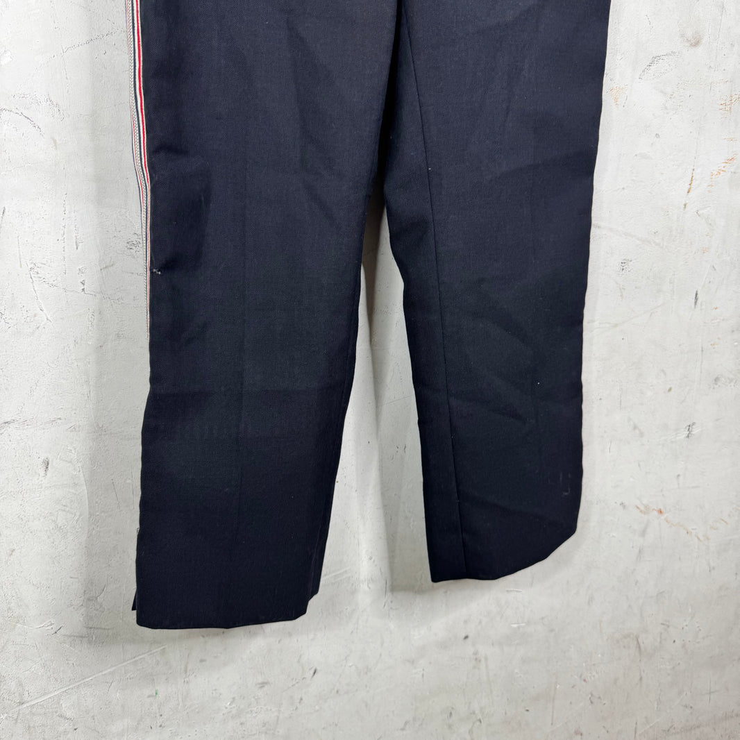 Thom Browne Sample Navy Zip Trousers