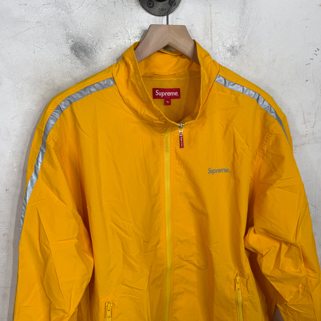 Supreme Yellow Reflective Logo Windbreaker