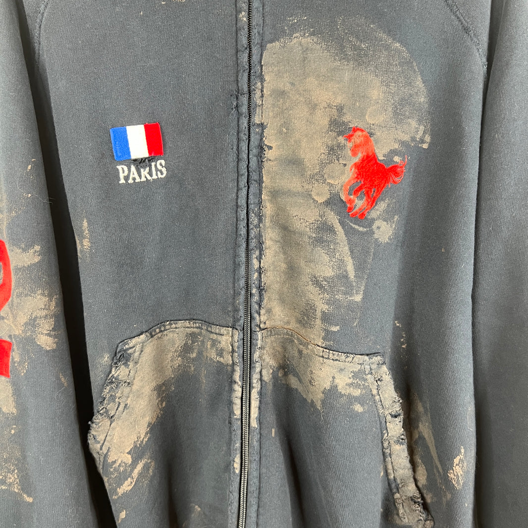 Balenciaga Mud Polo Zip Hoodie