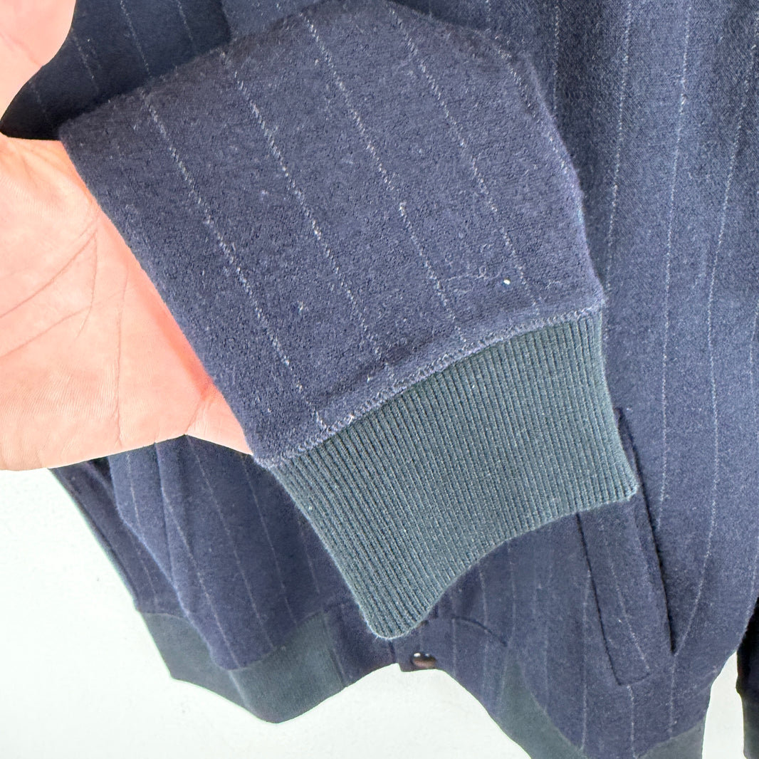 Dries Van Noten Striped Wool Bomber Jacket