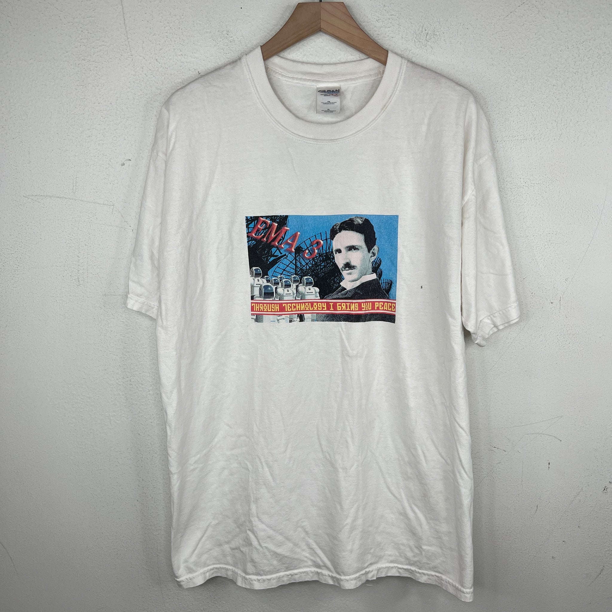 Vintage Nikola Tesla Through Technology T-Shirt