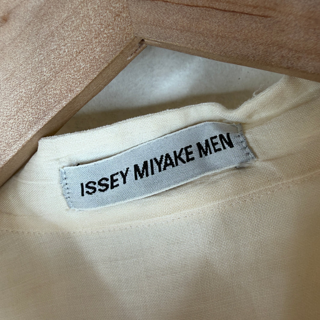 Issey Miyake Men Cream Button Up LS Shirt