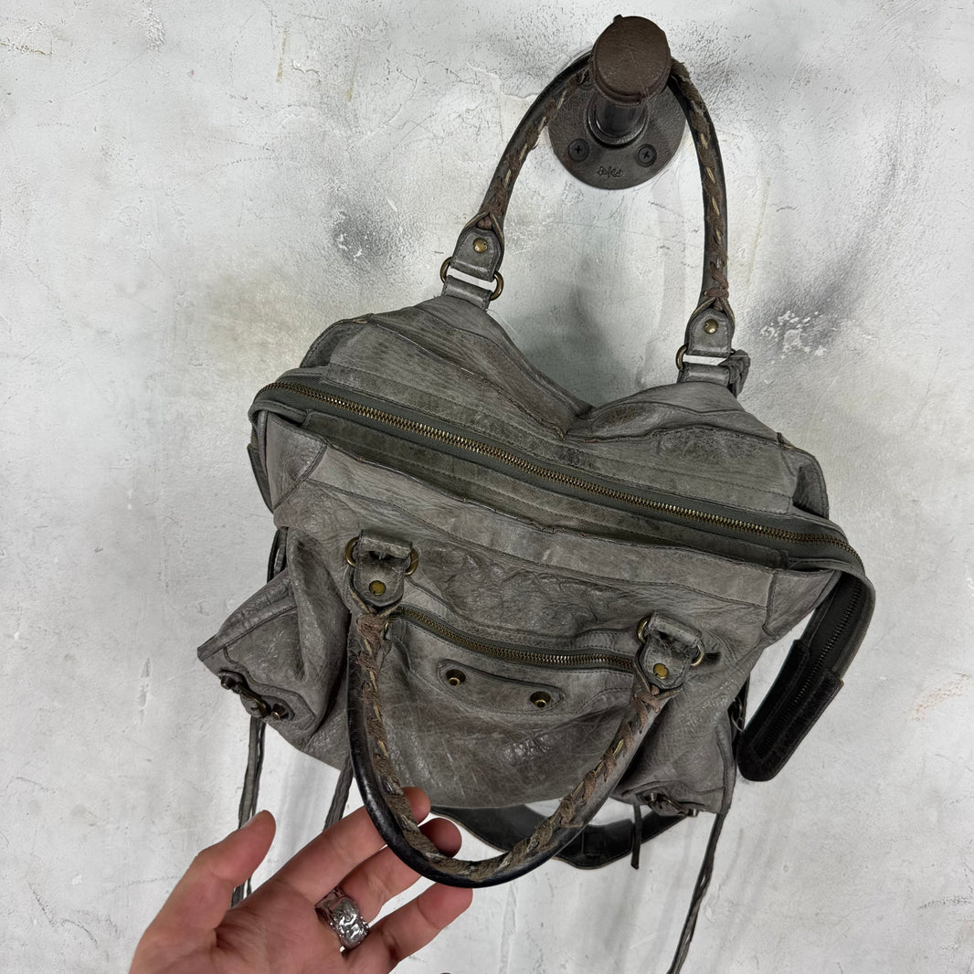 Balenciaga Grey City Bag