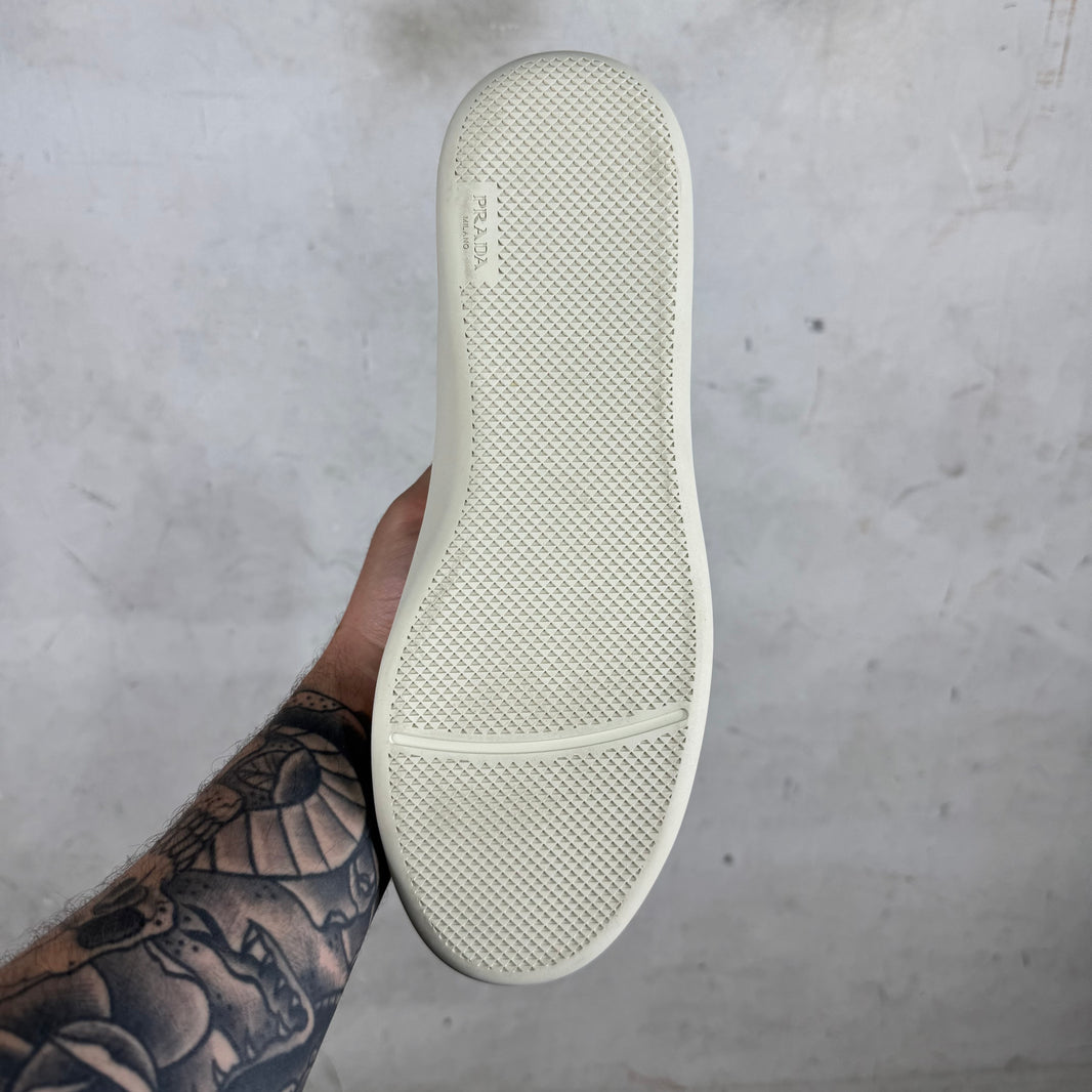 Prada White Court Sneakers