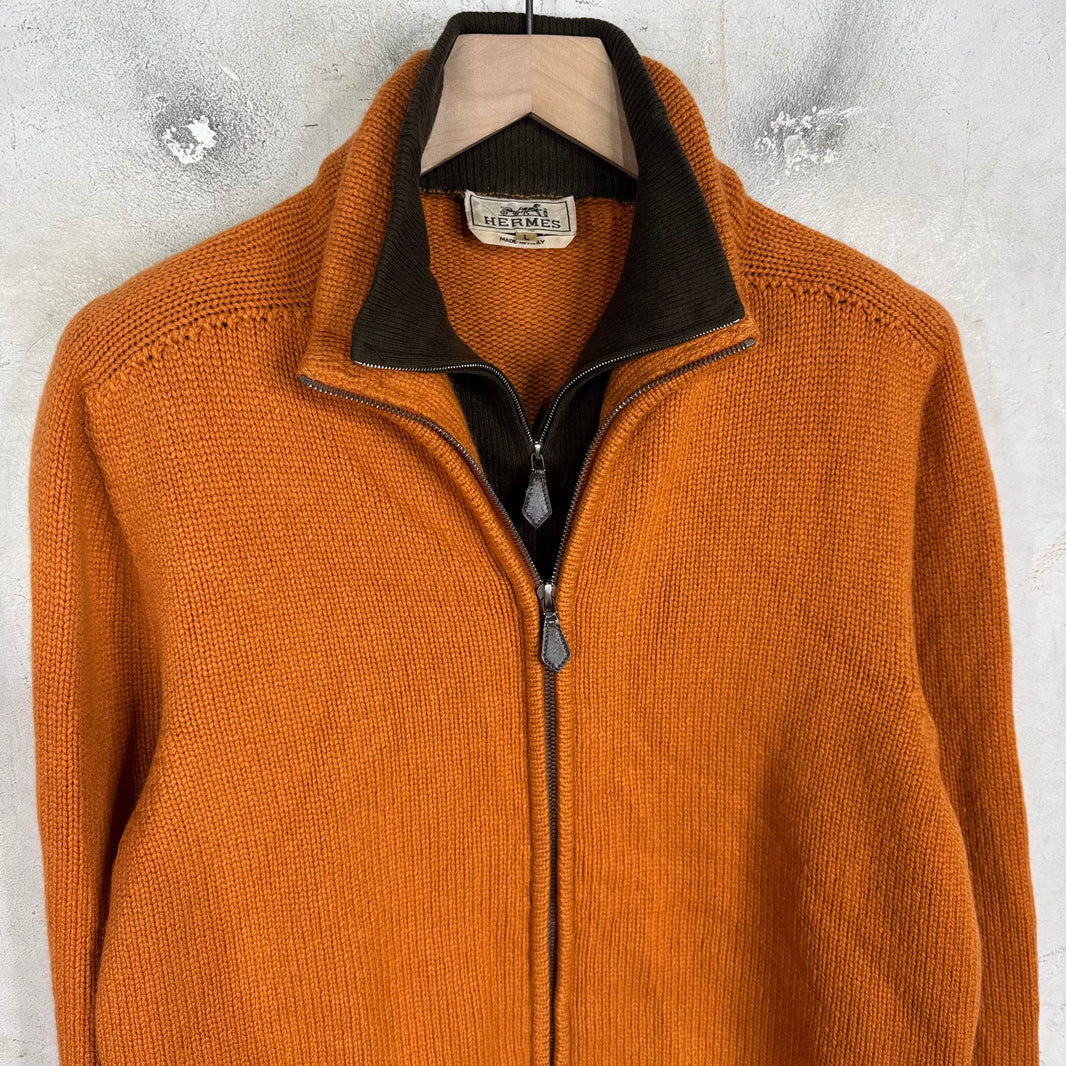 Hermes Double Layered Zip Knit