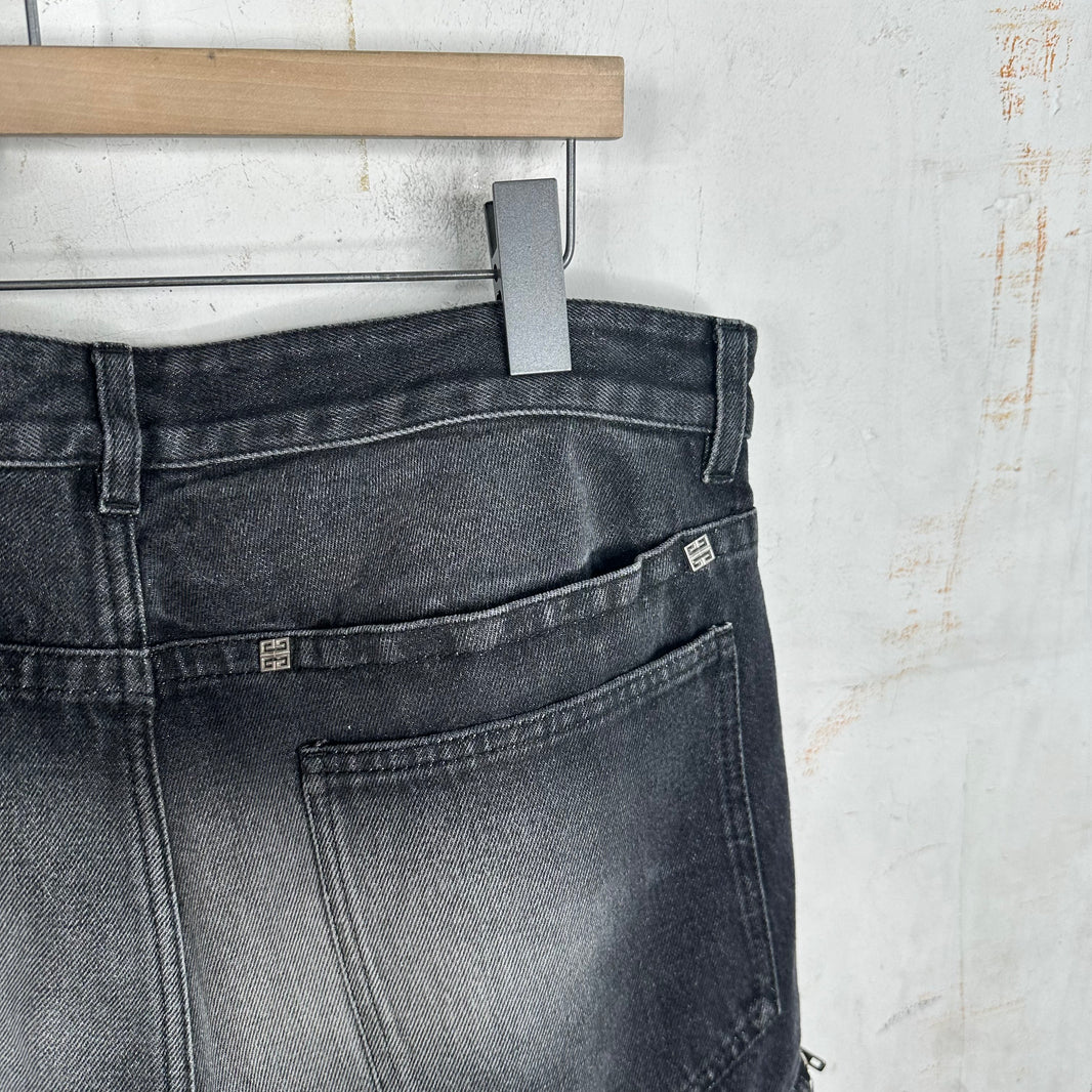 Givenchy Pocketed Faded Jeans