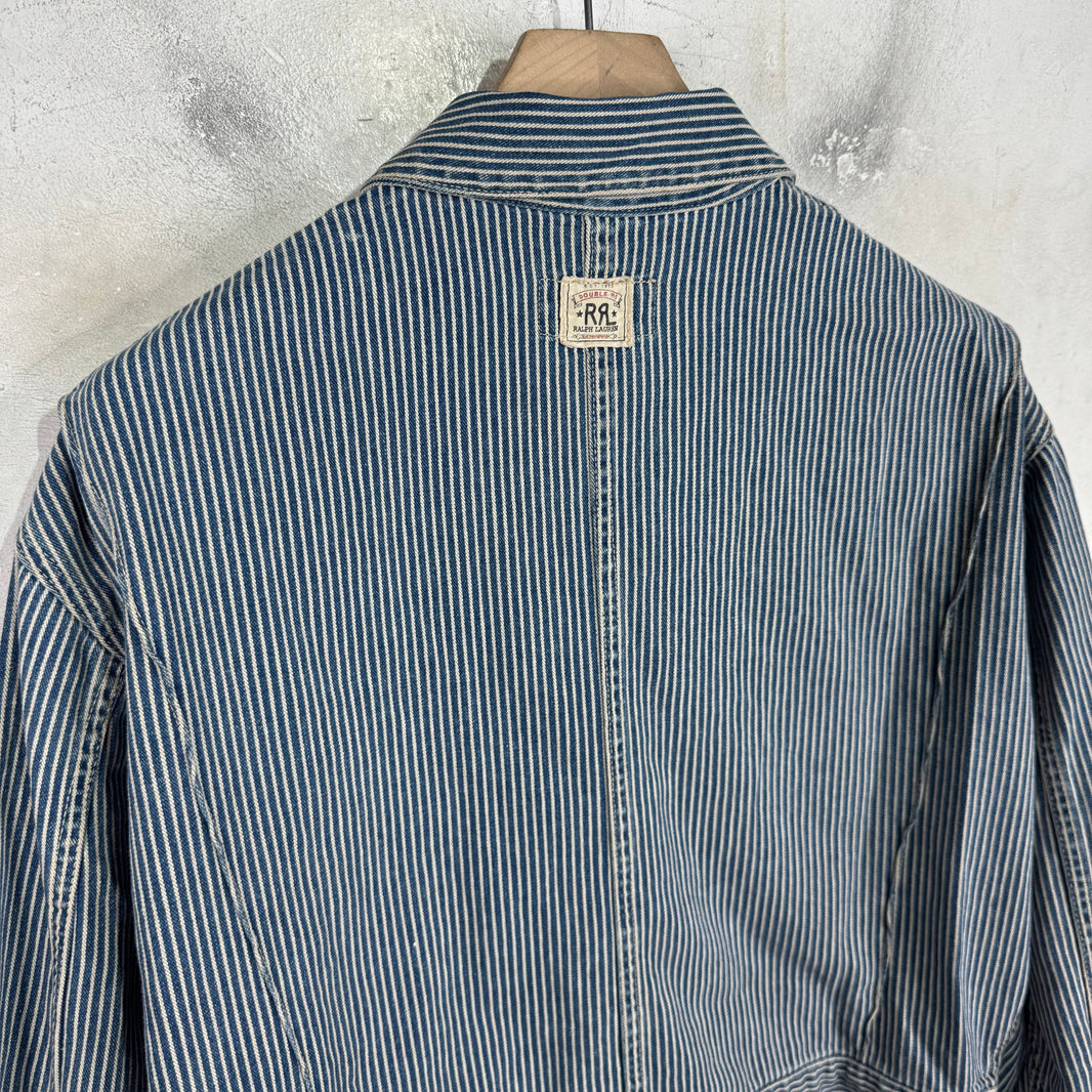 RRL Pinstriped Denim Work Jacket