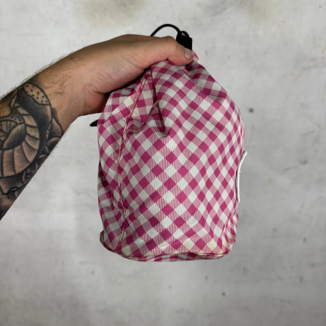 Miu Miu Club Gingham Bucket Bag