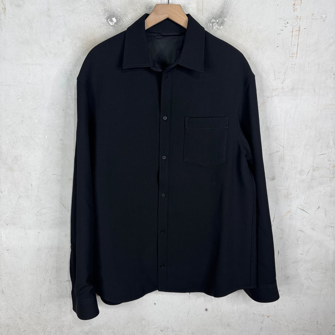 Balenciaga Black Heavy Formal Overshirt