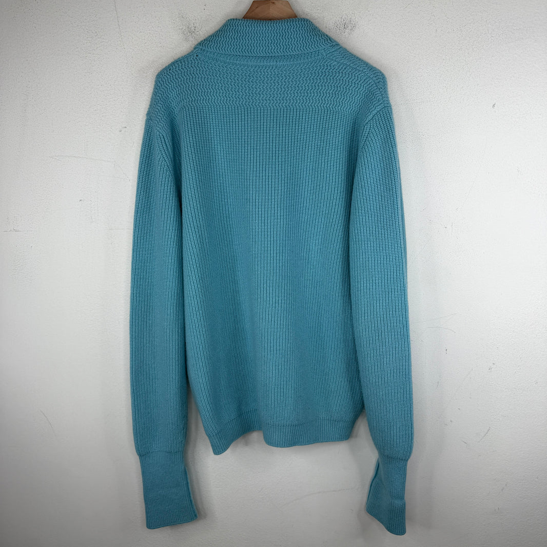 Tom Ford Baby Blue Cashmere Knit Cardigan