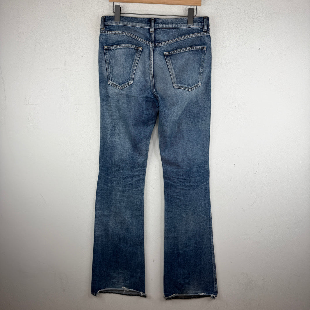 Balenciaga Blue Wash Bootcut Jeans