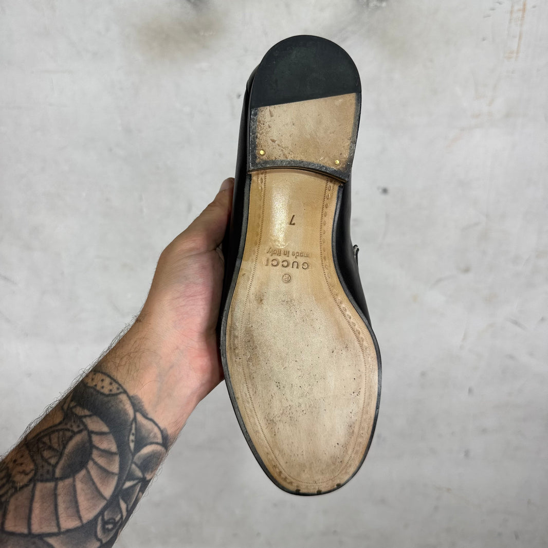 Gucci Two Toned Horsebit Loafers