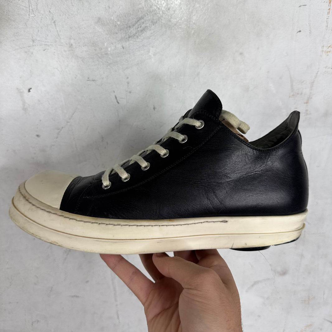 Rick Owens Black Leather Ramones