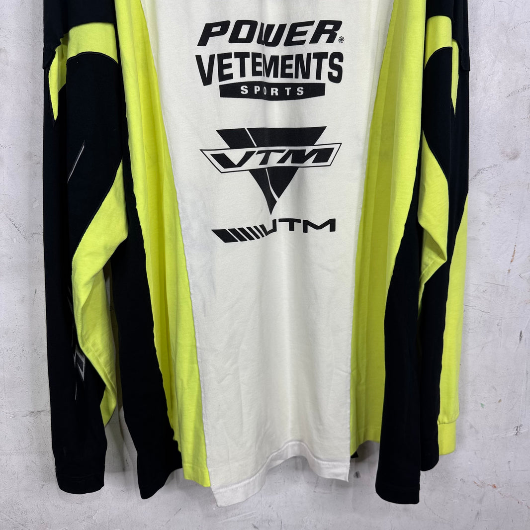 Vetements Neon/Black Rebuilt LS T-Shirt
