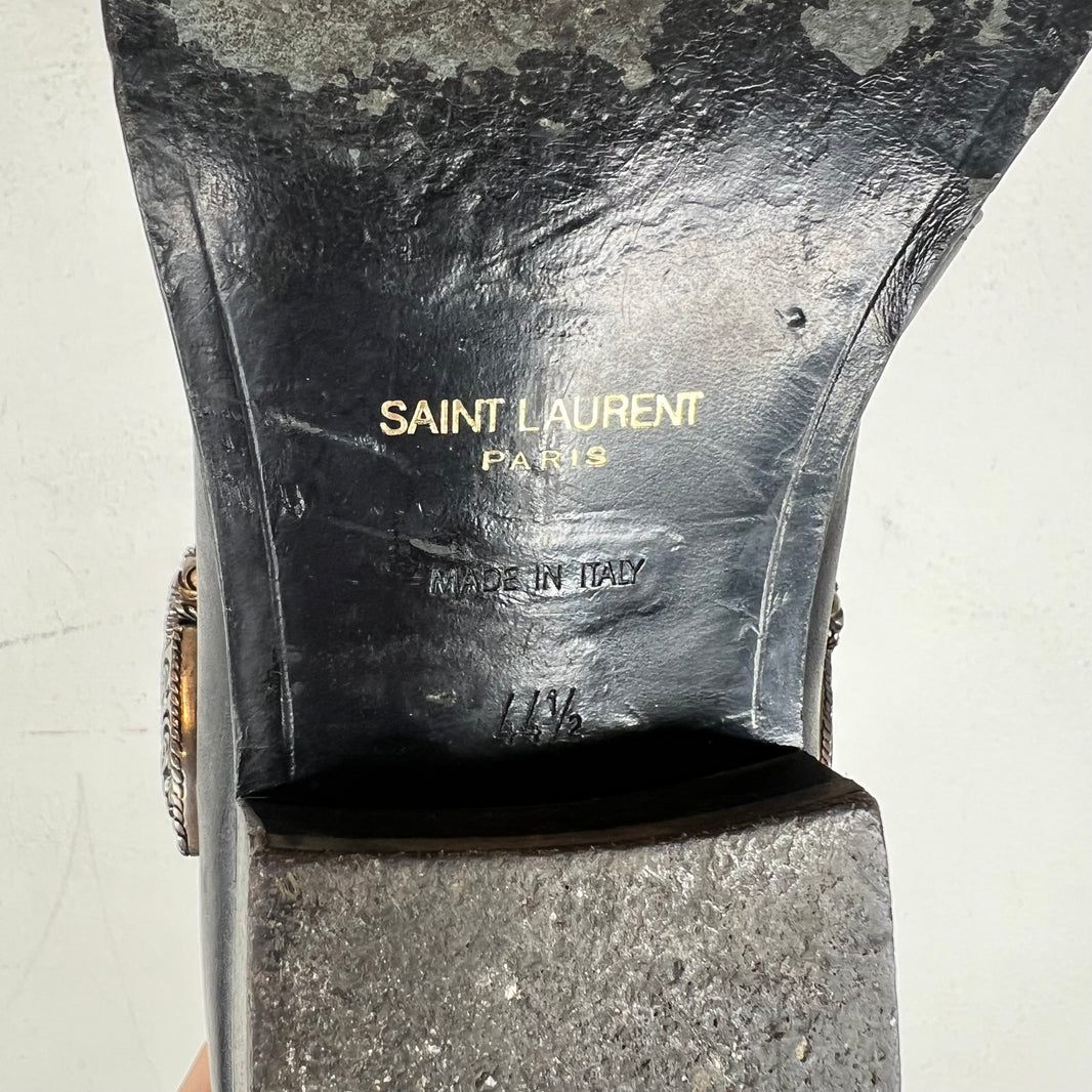 Saint Laurent Leather Duckie Ankle Boot