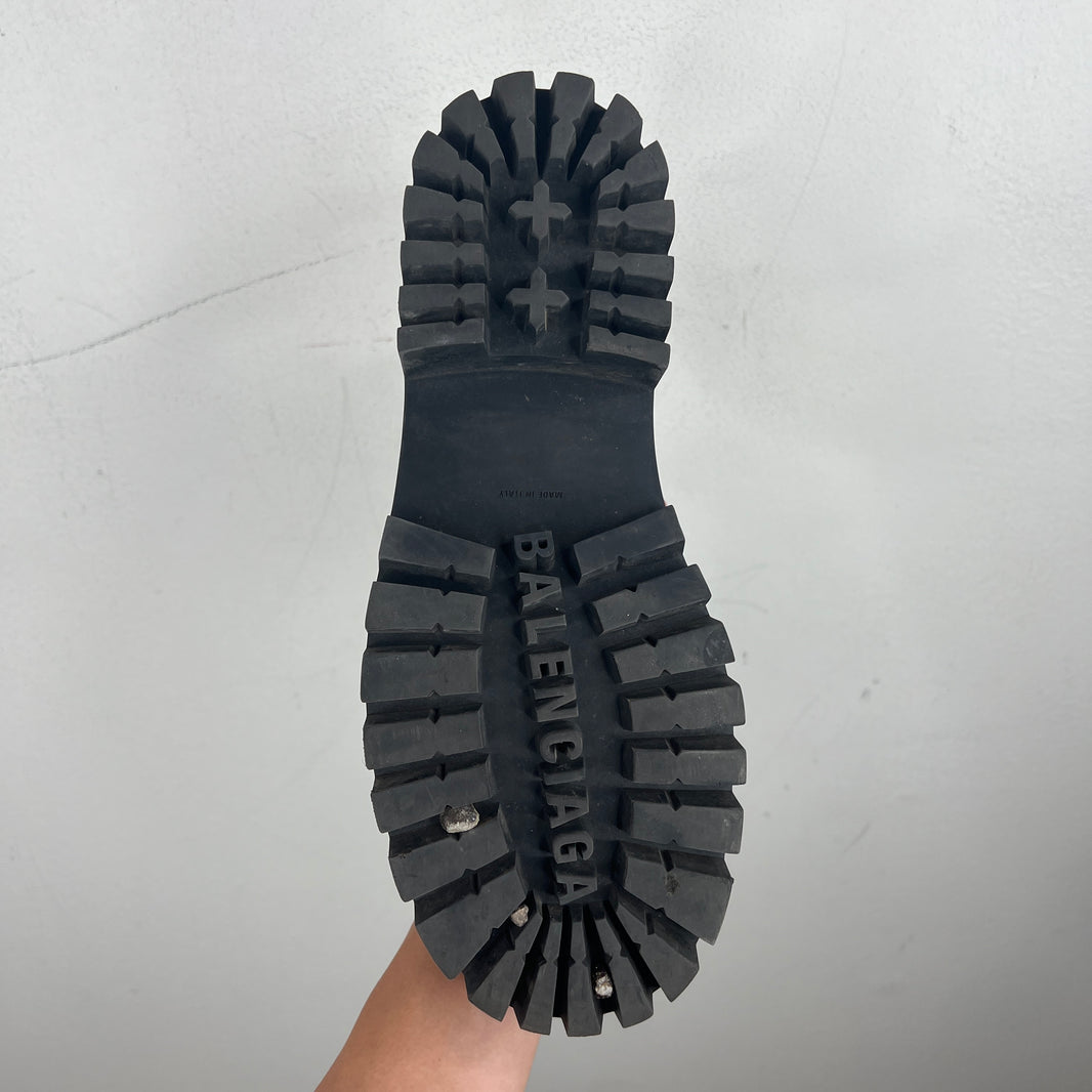 Balenciaga Croc Leather Strike Boots