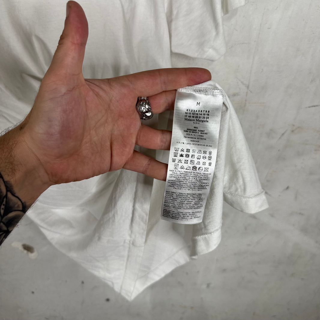 Margiela Front Strap White T-Shirt