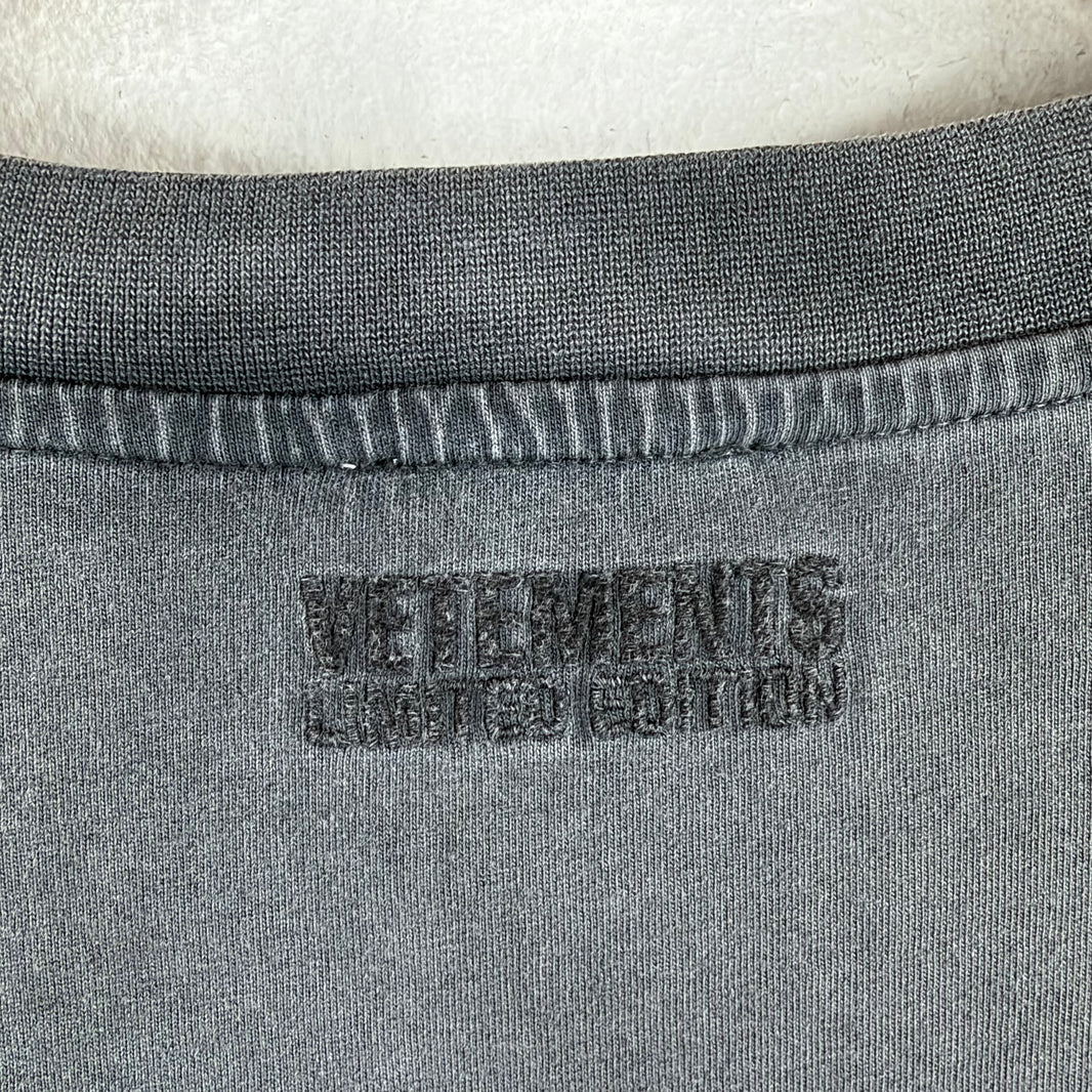 Vetements Gray Patchwork T-Shirt
