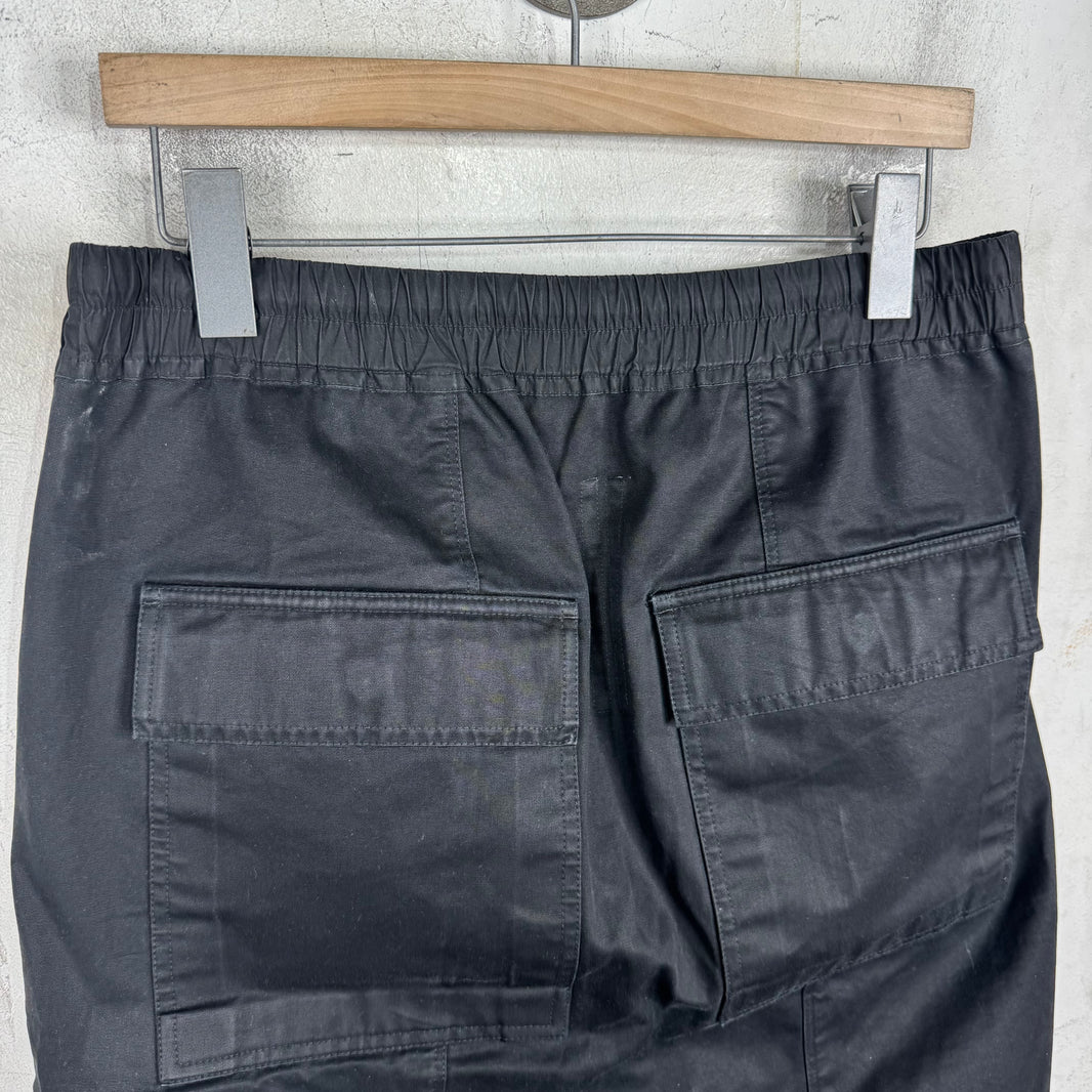 Rick Owens Glitter Black Pod Shorts