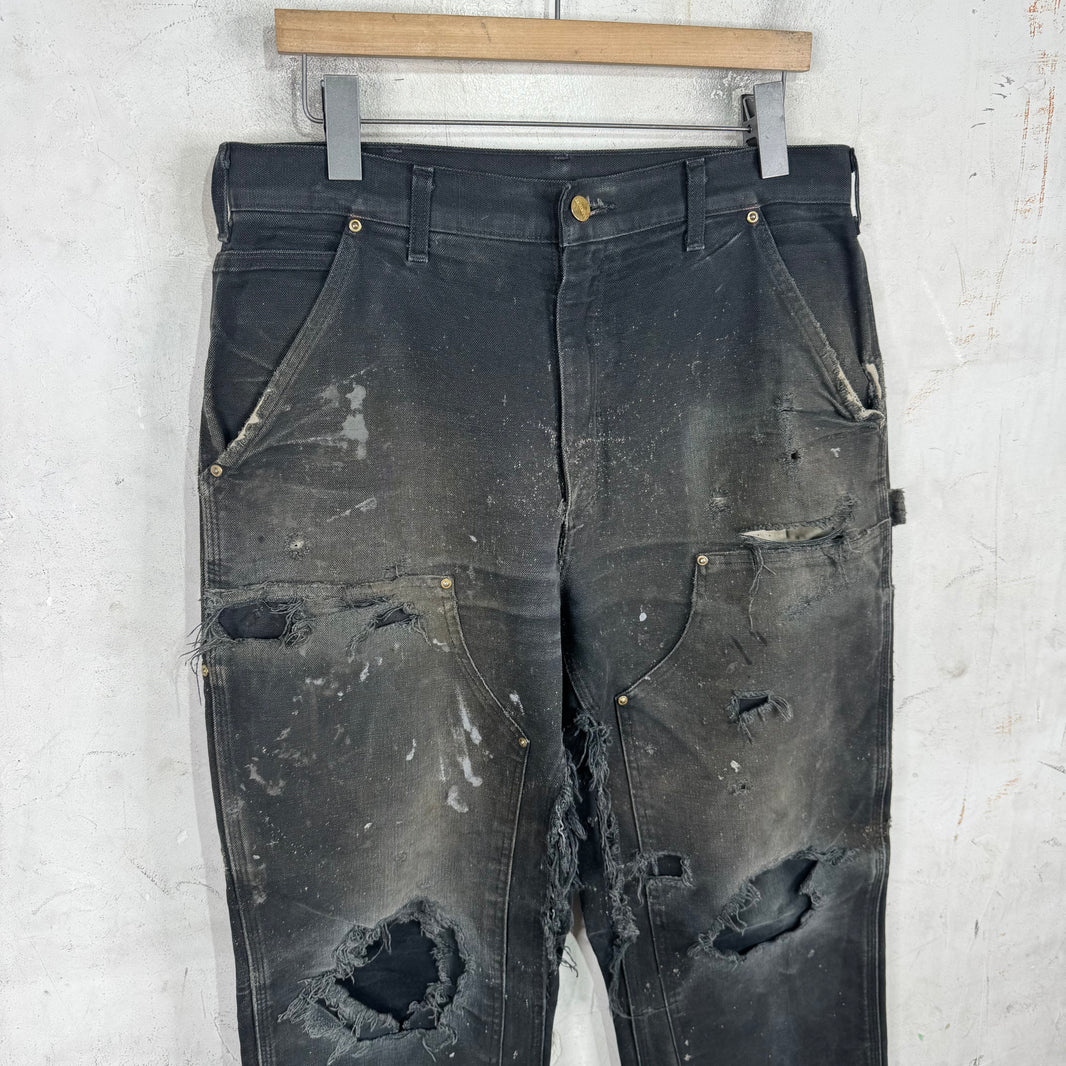 Carhartt Smoked Black Double Knees