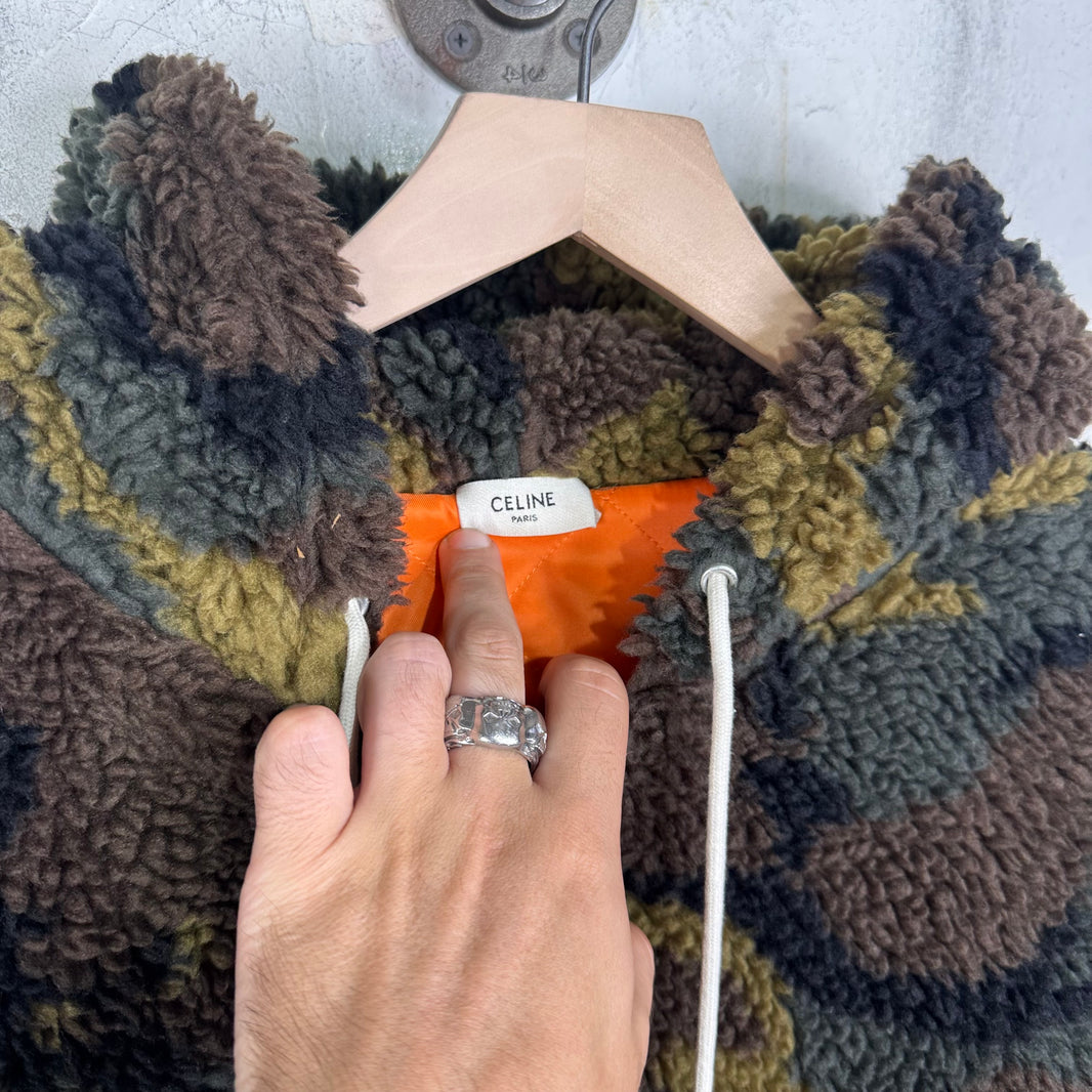 Celine Camo Hooded Fleece