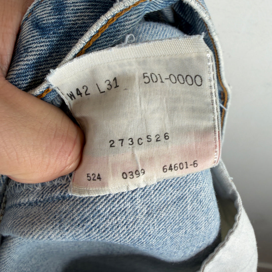 Vintage Levi's 501xx Light Blue Jeans