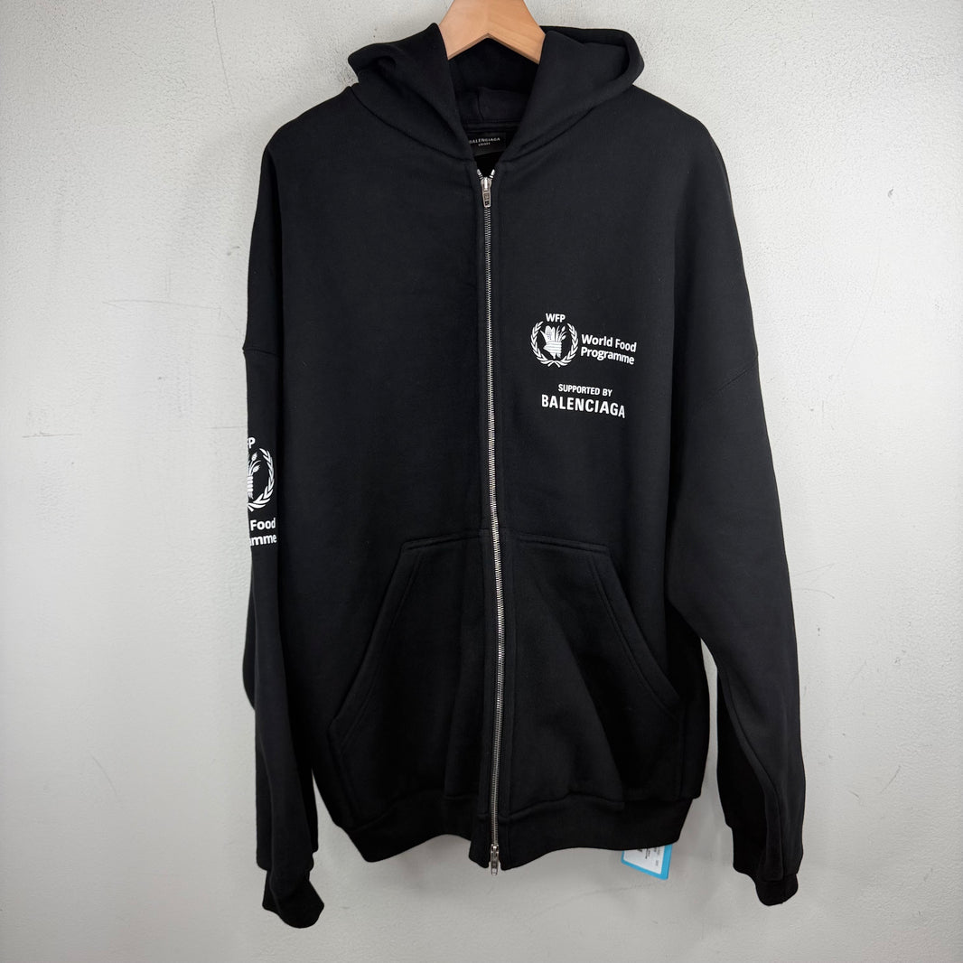 Balenciaga WFP Heavy Zip-Up Hoodie