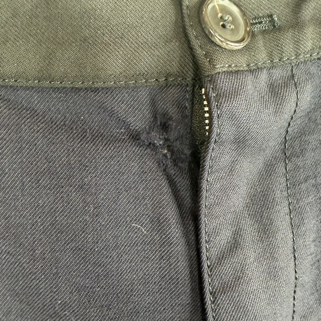 CDG Navy/Black Paneled Trousers