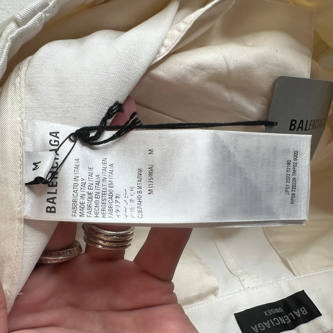 Balenciaga White Kick Knee Cargo Trousers