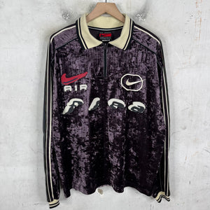 CPFM x Nike Velour Rugby Quarter Zip Shirt