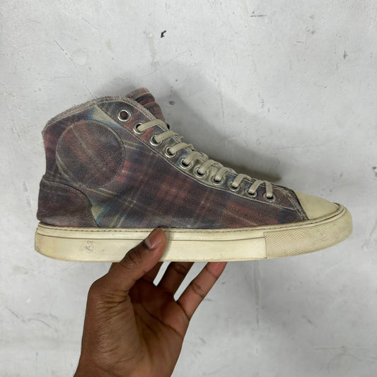 Margiela Faded Plaid Converse Trainer