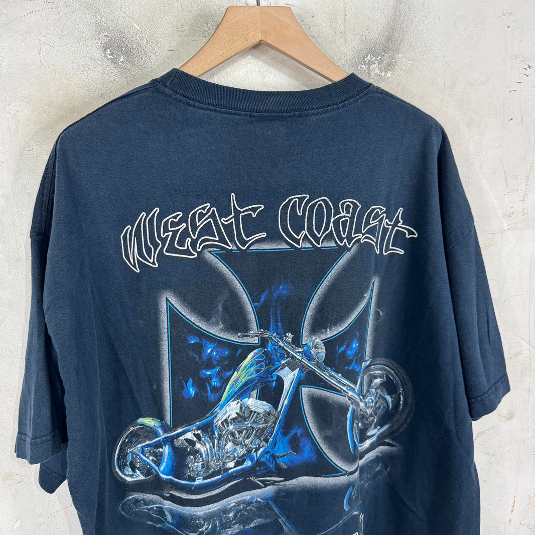 Vintage WCC Navy Skull Cross T-Shirt
