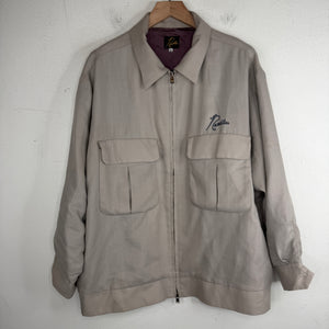 Needles Chainstitch Logo Gray Zip Jacket