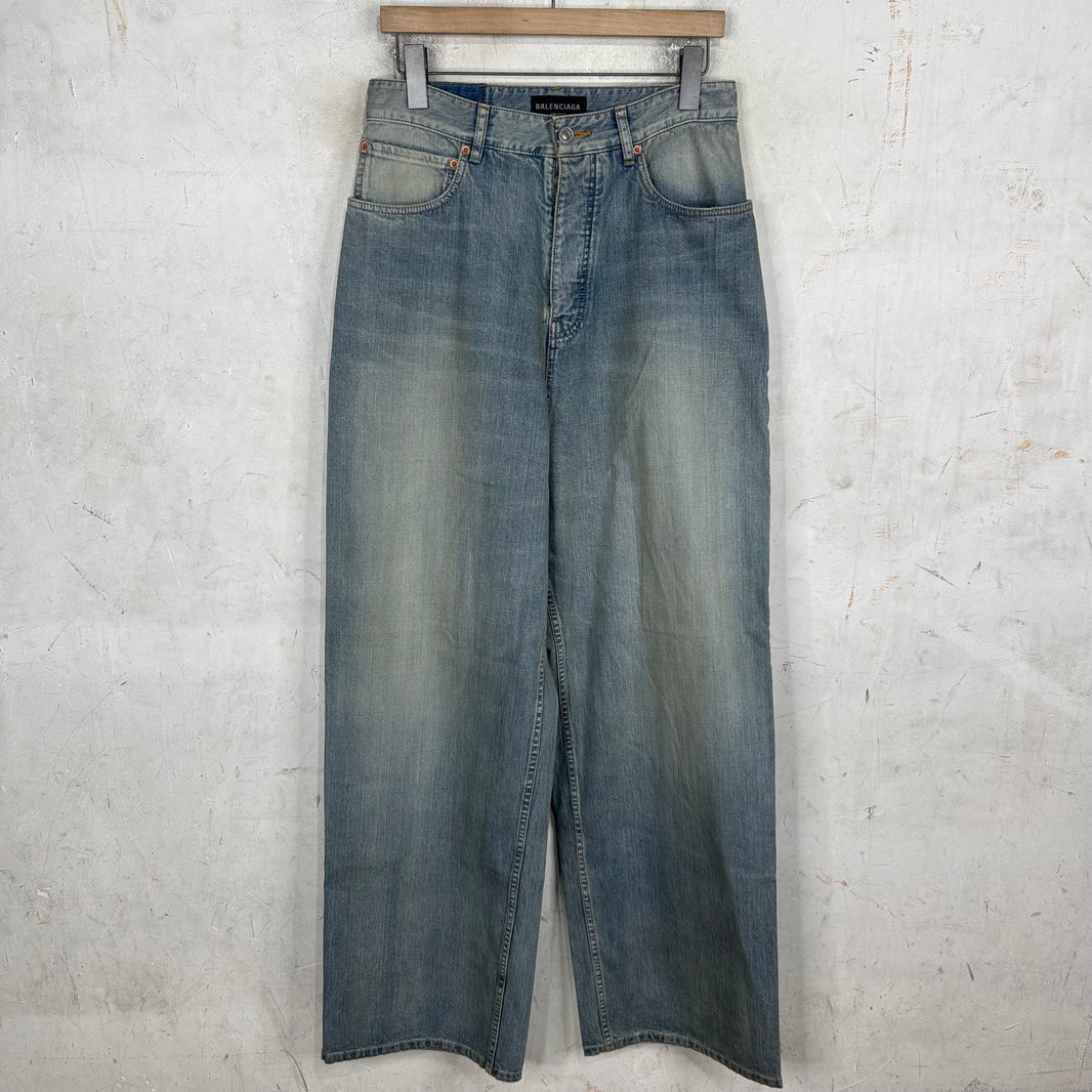 Balenciaga Lightwash Baggy Jeans