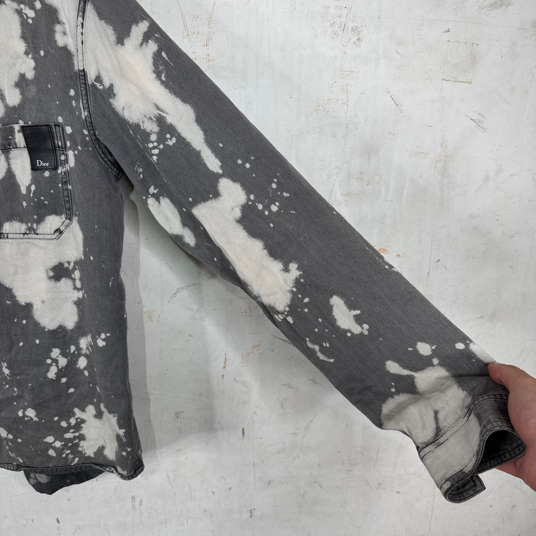 Dior Bleached Snap Button Denim Shirt