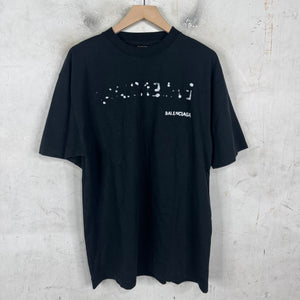 Balenciaga Bleach Stencil Logo T-Shirt