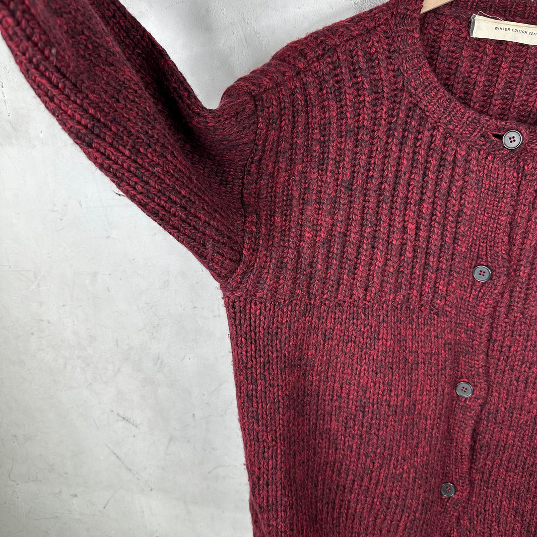 Marni Maroon Knit Cardigan