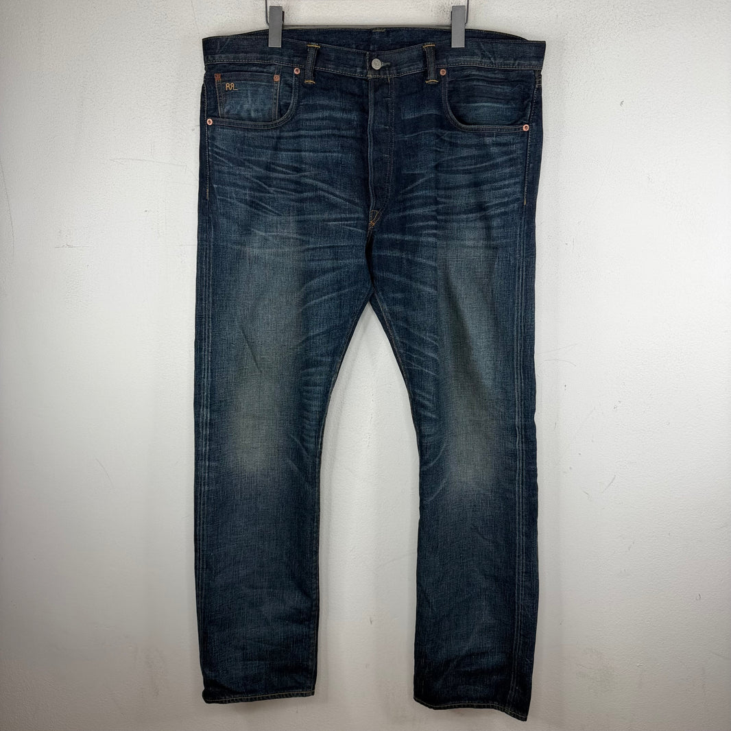 RRL Dark Wash Straight Leg Jeans