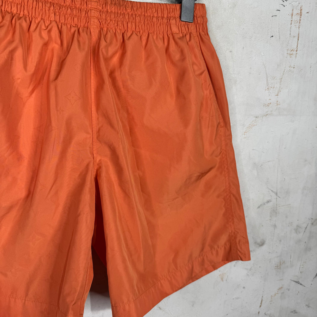 Louis Vuitton Orange Monogram Swim Trunks