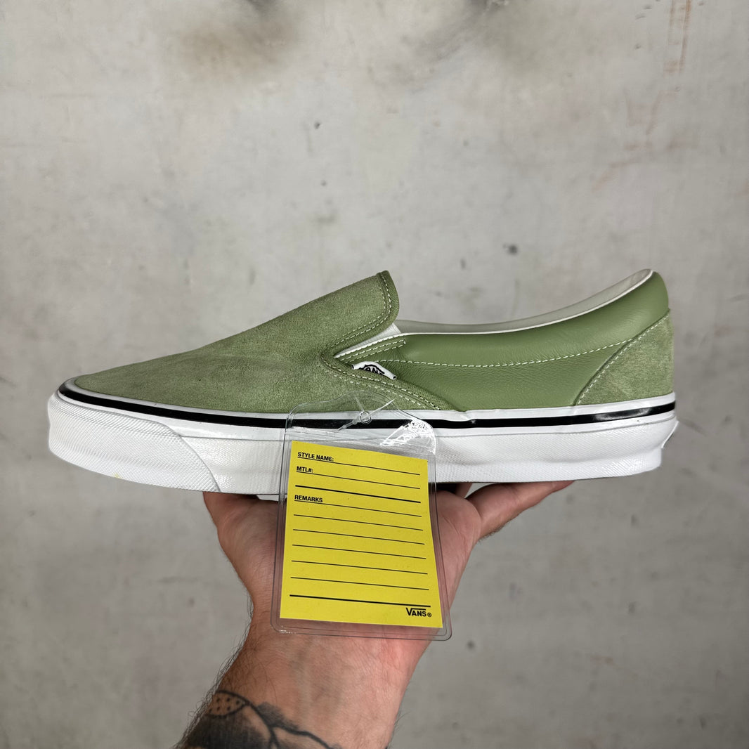 Vans X Engineered Garments Green Sample Classic Slip Ons