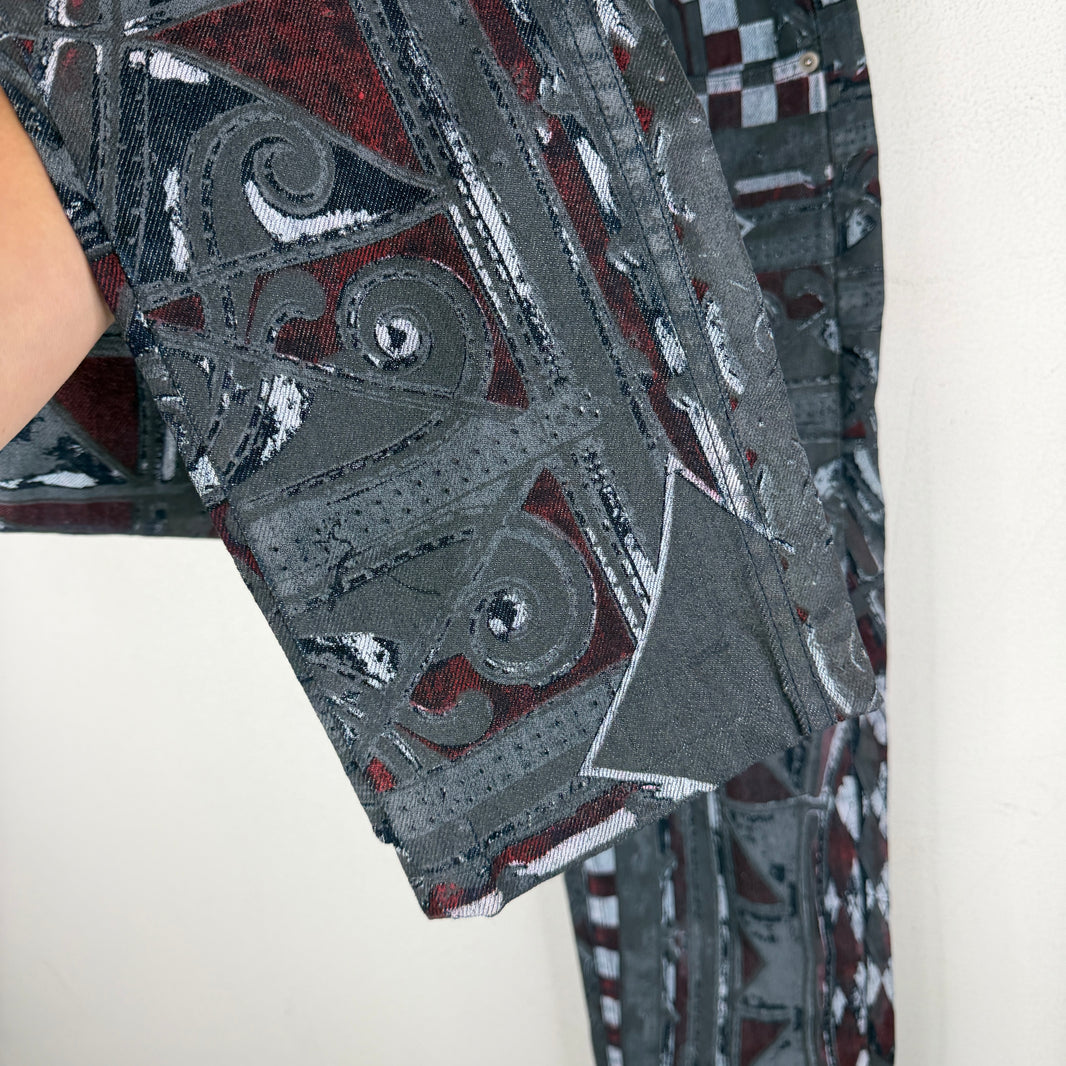 JPG For OVS All Over Print Denim Jeans