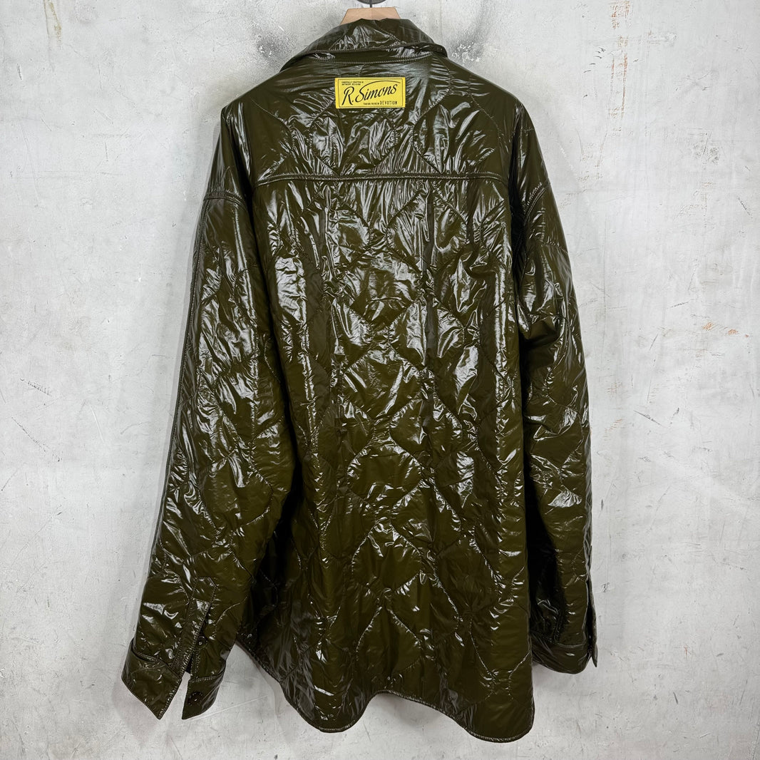 Raf Simons Quilted PVC Oversized Overshirt