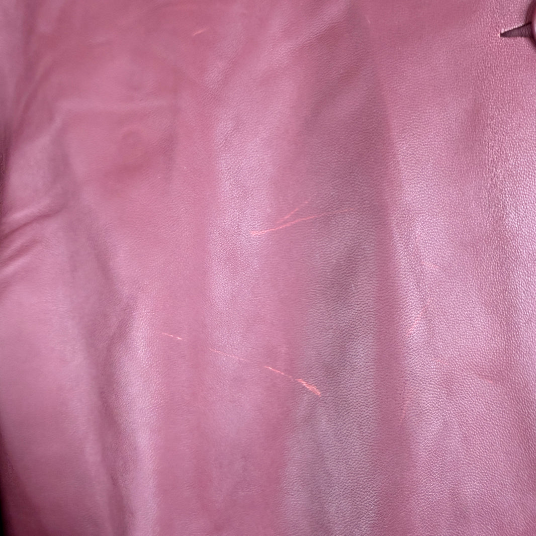 The Row Maroon Leather Shirt