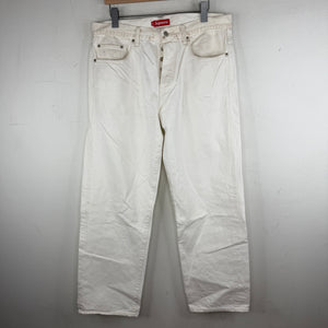 Supreme White Selvedge Jeans
