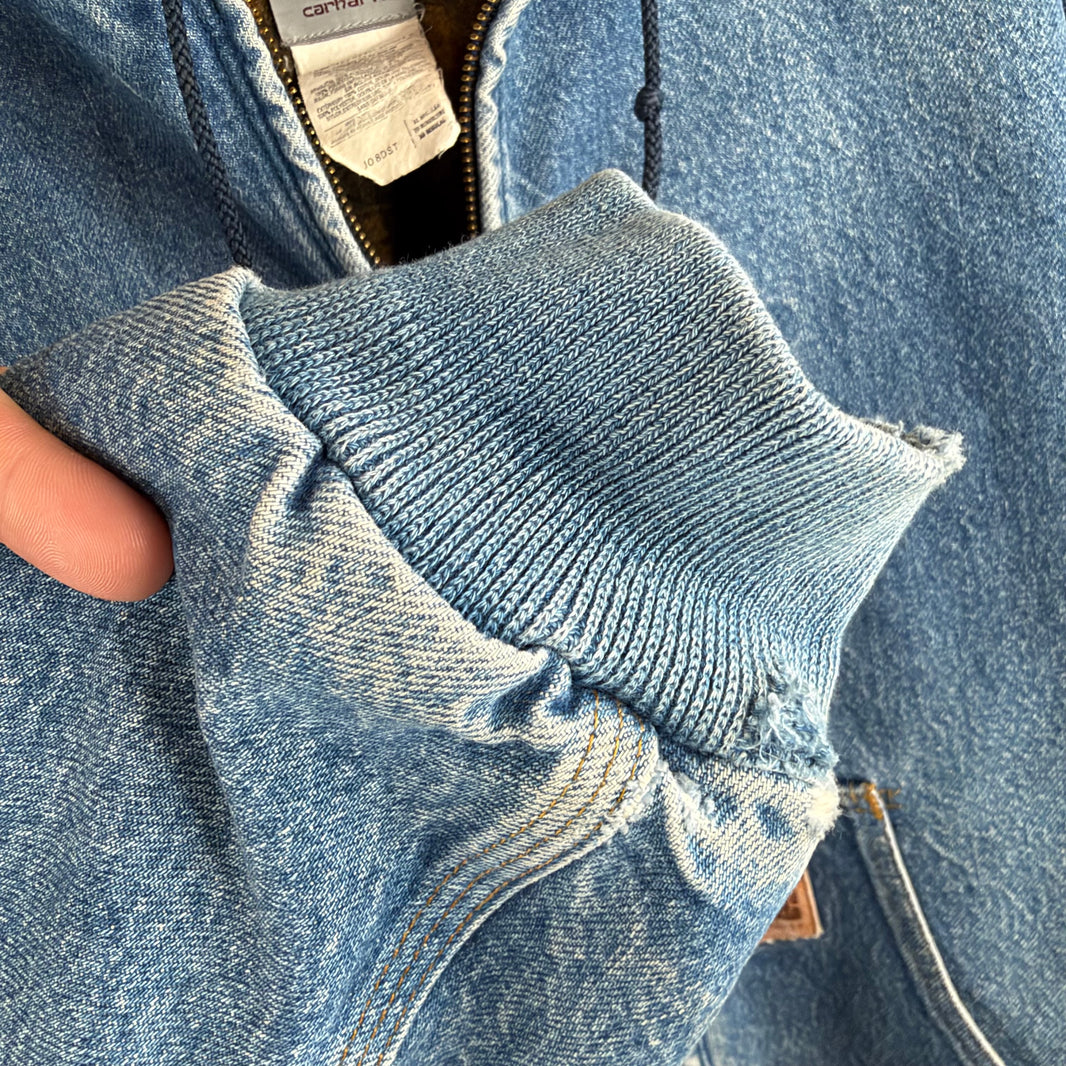Vintage Carhartt Denim Hooded Jacket
