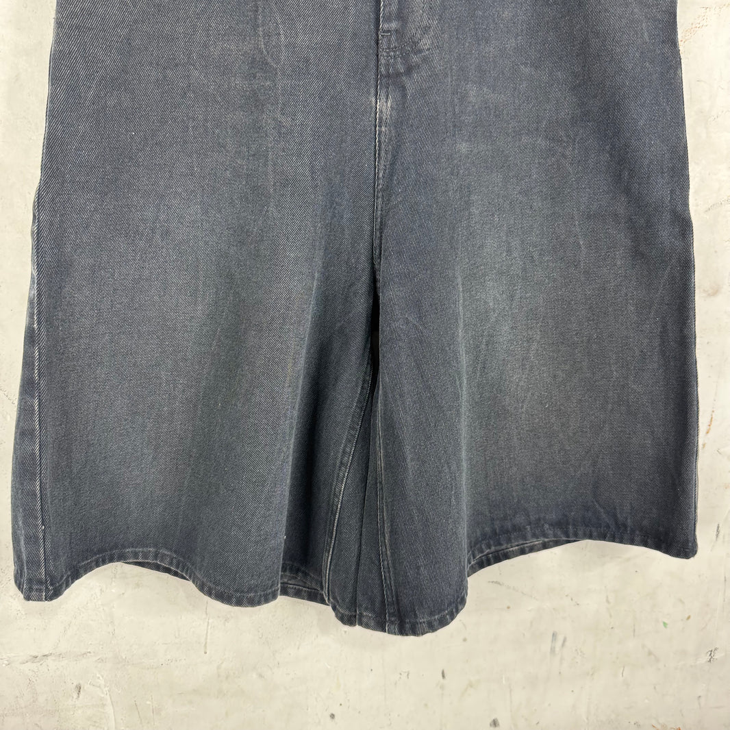 Balenciaga Sample Flared Baggy Denim Shorts