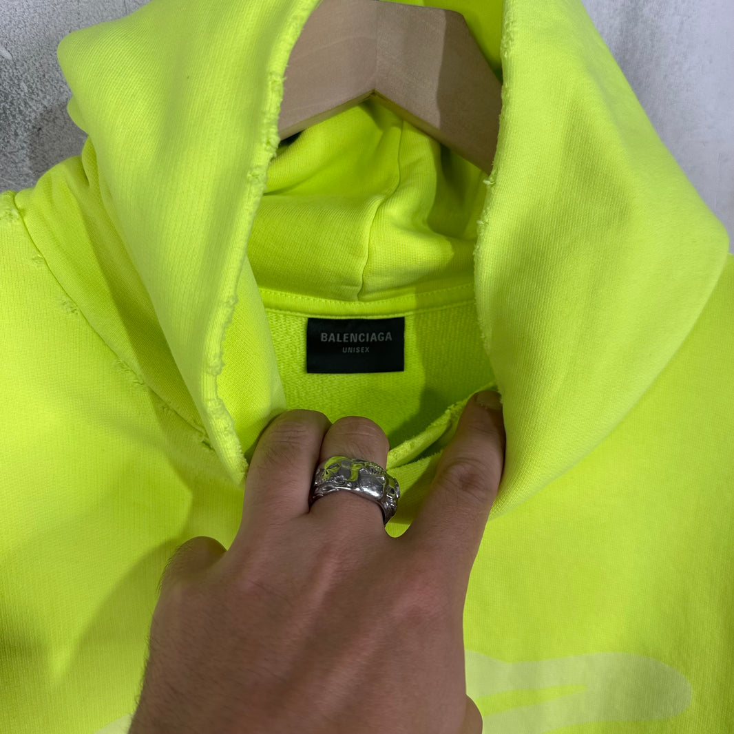 Balenciaga Neon Warped 3B Hoodie