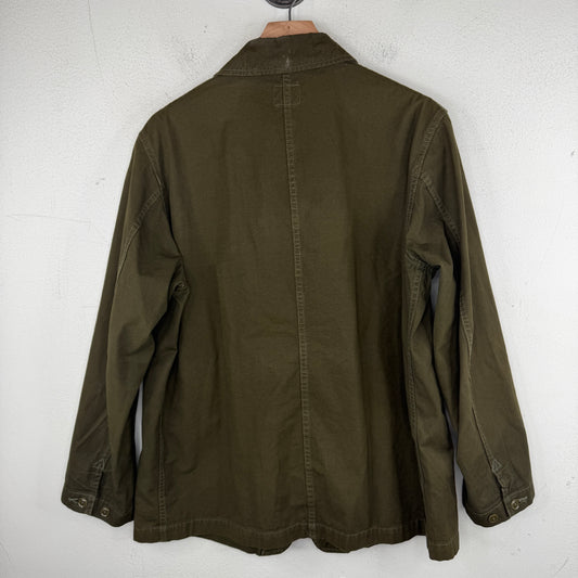 Needles Olive Button Up Chore Jacket