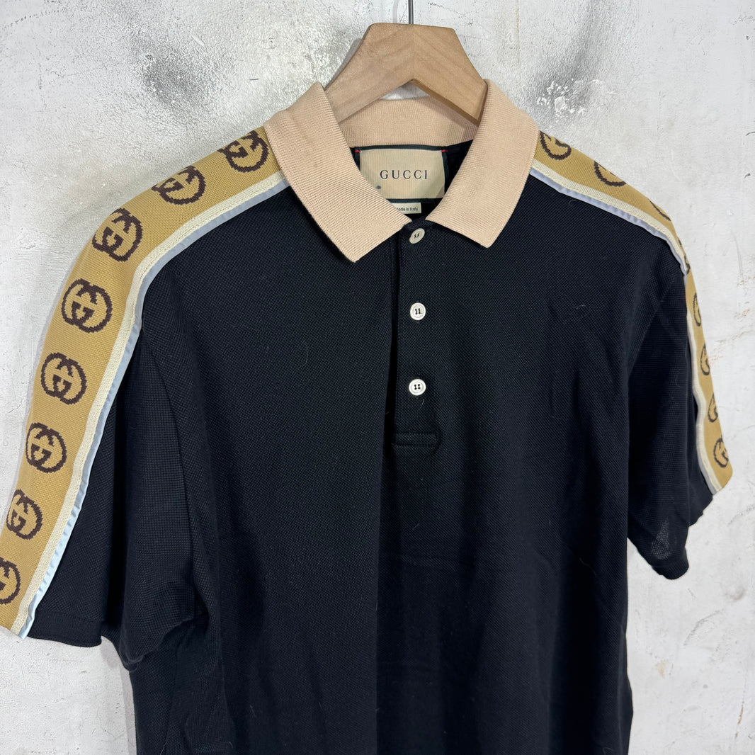Gucci Sleeve Interlock Logo Polo